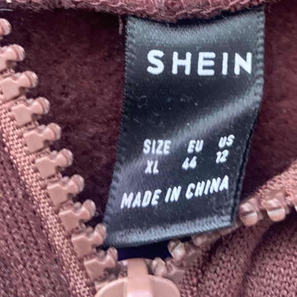 Brown Rhinestone Butterfly Zip Up Hoodie - Picture 2 of 2